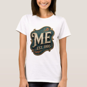T-shirt Bold Or ME EST 1995 Texte en 3D
