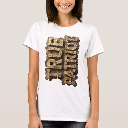 T-shirt Bold Or MONEY Design Moderne (Devant)