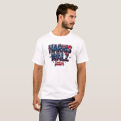 T-SHIRT BOLD PATRIOTIC HARRIS WALZ 2024 (Devant entier)