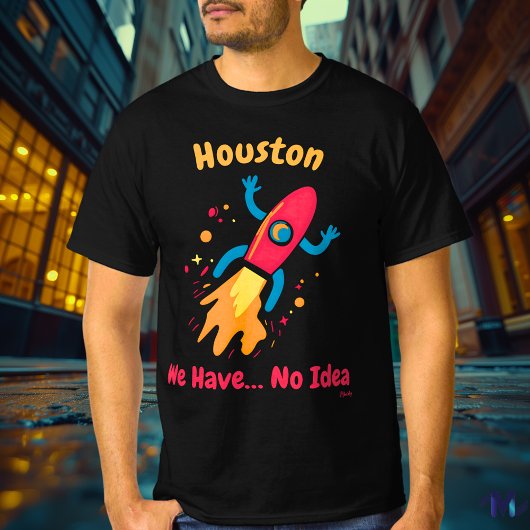 T-Shirt Bold Pop Art Fusée Espace
