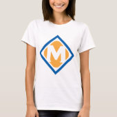 T-shirt Bold Retro Metro M Logo Emblème de transport urbai (Devant)