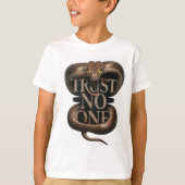 T-shirt "Bold 'Trust No One' King Snake Graphic pour T-Shi (Devant)