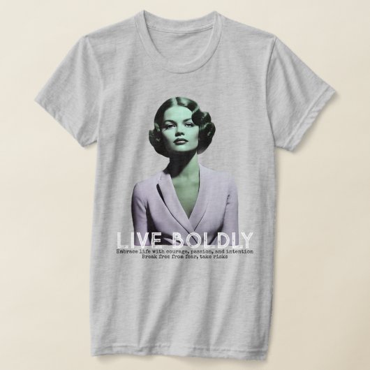 T-shirt BOLDLY LIVE (Poser)