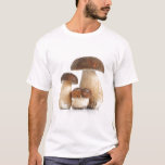 T-shirt Boletus Edulis<br><div class="desc">Trois champignon de Boletus Edulis sur un arrière - plan blanc</div>