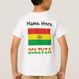 T-shirt Bolivia et Bolivian Flag with Your Name