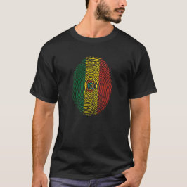 T-shirt Bolivia vingerafdruk vlag