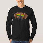 T-shirt Bolivian Flag Rhodesian Ridgeback Dog Bolivia Pock (Devant)
