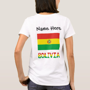 T-shirt Bolivie Drapeau bolivien Personnalisé