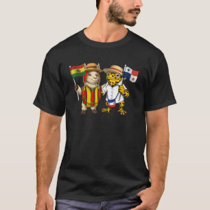 T-shirt Bolivie Drapeau du Panama Racines boliviennes Patr