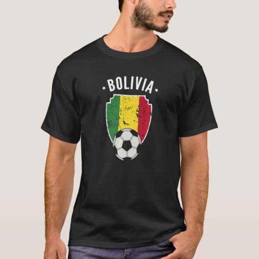 T-shirt Bolivie Football Bolivie Drapeau Football Pride bo (Devant)