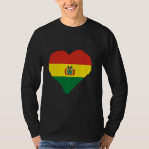 T-shirt Bolivie Pride bolivienne Roots Heart Bolivi