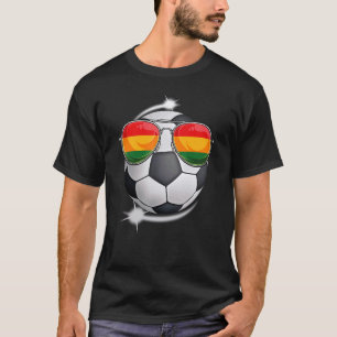 T-shirt Bolivie Ventilateur de football Sunglass Soccer Bo
