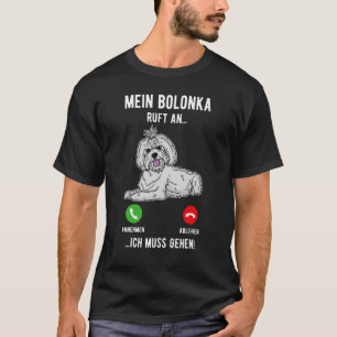 T-shirt Bolonka Chien Maman Marcher Chien Sayings Éleveur