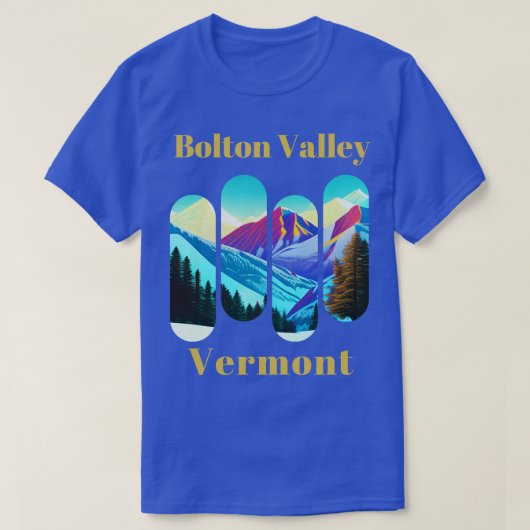T-shirt Bolton Valley ski Vermont 1 (Design devant)