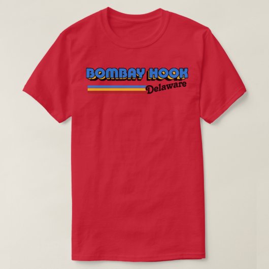 T-shirt Bombay Hook Delaware Retro Design Stylisé (Design devant)