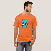 T-shirt BOMBE ! (bleu) (pour les gars) (Devant entier)