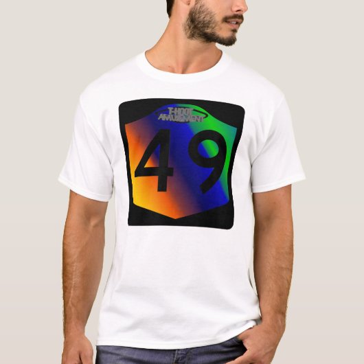 T-shirt bombe de la couleur 49Phly (Devant)