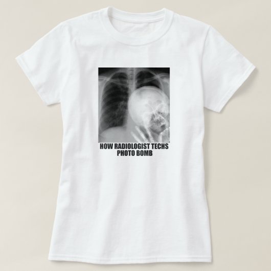 T-SHIRT BOMBE PHOTO RADIOLOGISTE (Design devant)
