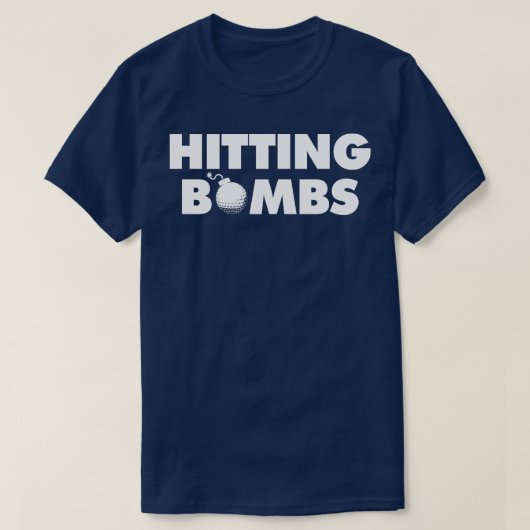 T-shirt Bombes frappées Noir (Design devant)