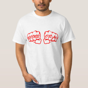 T-shirt Bombora frotte avec le poing le rouge