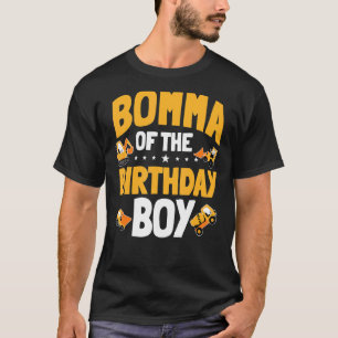 T-shirt Bomme De L'Anniversaire De Boy Construction Boy An