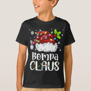 T-shirt Bompa Claus Noël Noël Lumière Noël Famille