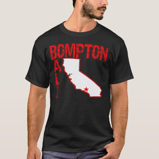 T-shirt Bompton (Compton), Balifornia (Californie) (Devant)