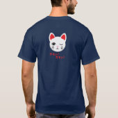 T-shirt bon-chance montrant des chats du doigt (foncés) (Dos)