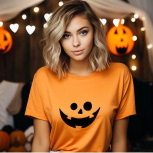 T-shirt Bon costume de visage Citrouille