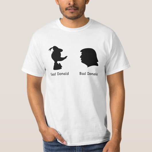T-shirt Bon Donald et mauvais Donald (Devant)