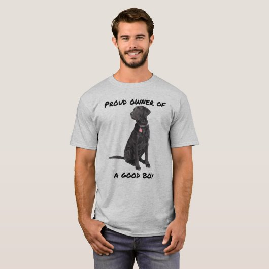 T-shirt Bon Garçon Black Lab (Devant entier)