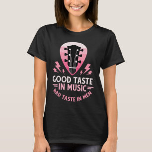 T-shirt Bon goût en musique Mauvais goût en hommes Guitare