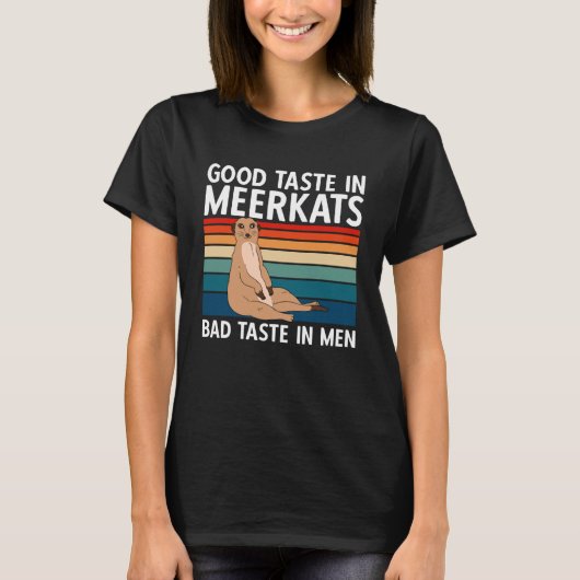 T-shirt Bon Goût Meerkats Mauvais Goût Hommes (Devant)