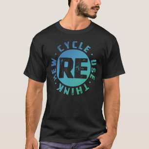 T-shirt Bon Jour des terres Recycler Réutiliser Réutiliser