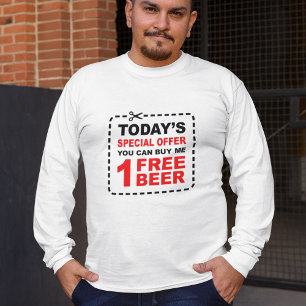 T-shirt Bon libre d'offre spéciale de bière