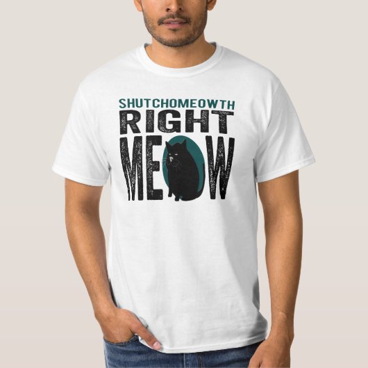 T-shirt Bon Meow de ShutchoMEOWth - chat drôle de Kitty (Devant)