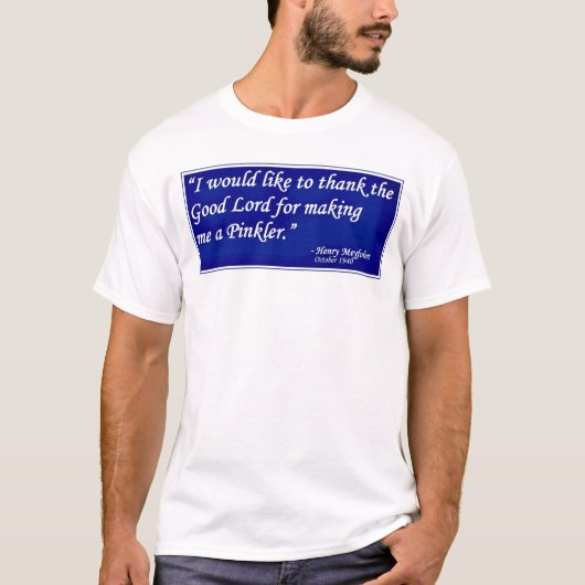 T-shirt Bon Pinkler (Devant)