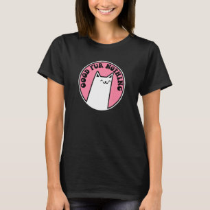 T-shirt Bon poil rien jeu de mots   Chat