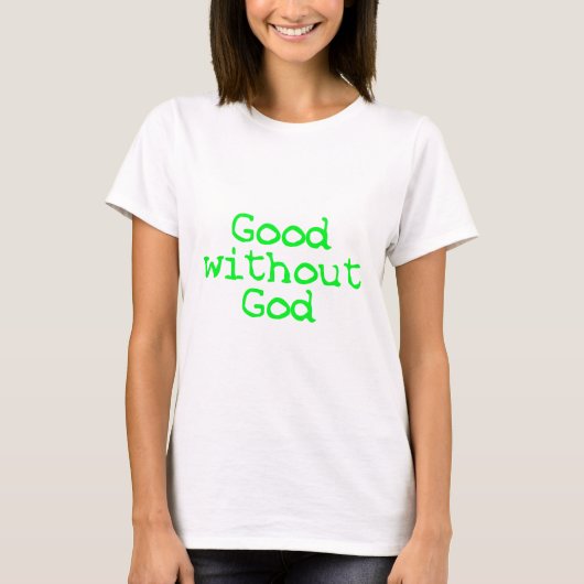 T-shirt bon sans dieu (Devant)