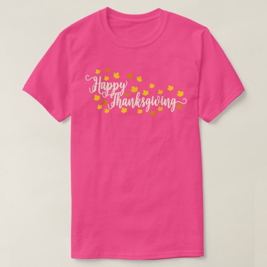 T-shirt Bon thanksgiving Automne Feuilles automne mignonne (Design devant)