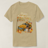 T-shirt Bon thanksgiving Carlin Chien Automne Automne Citr (Design devant)