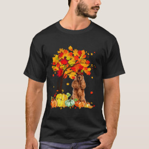 T-shirt Bon thanksgiving Cocker Espaniel mignon chien
