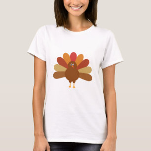 T-shirt Bon thanksgiving coloré Turquie