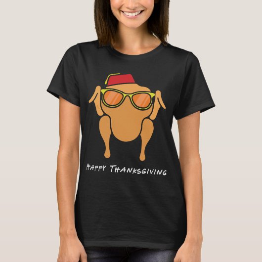 T-shirt Bon thanksgiving de Monica Turkey (Devant)
