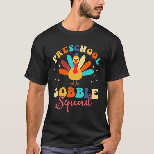 T-shirt Bon thanksgiving de Turquie de l'équipe de galets  (Devant)