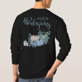 T-shirt Bon thanksgiving en bleu | (Dos)