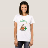 T-shirt Bon thanksgiving Funny Lapin (Devant entier)