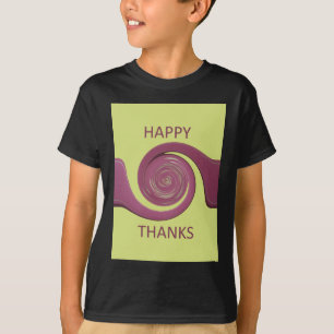 T-shirt Bon thanksgiving Golden Jaune tourbillon design.pn
