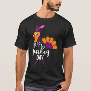 T-shirt Bon thanksgiving jour Pèlerin mignonne Turquie Hom