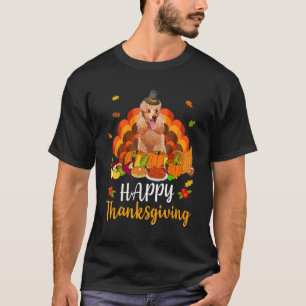 T-shirt Bon thanksgiving Poodle Chien Turquie Animal de co